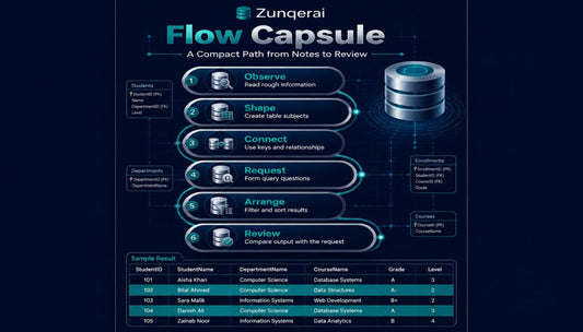 Zungqerai Flow Capsule diagram on a dark background